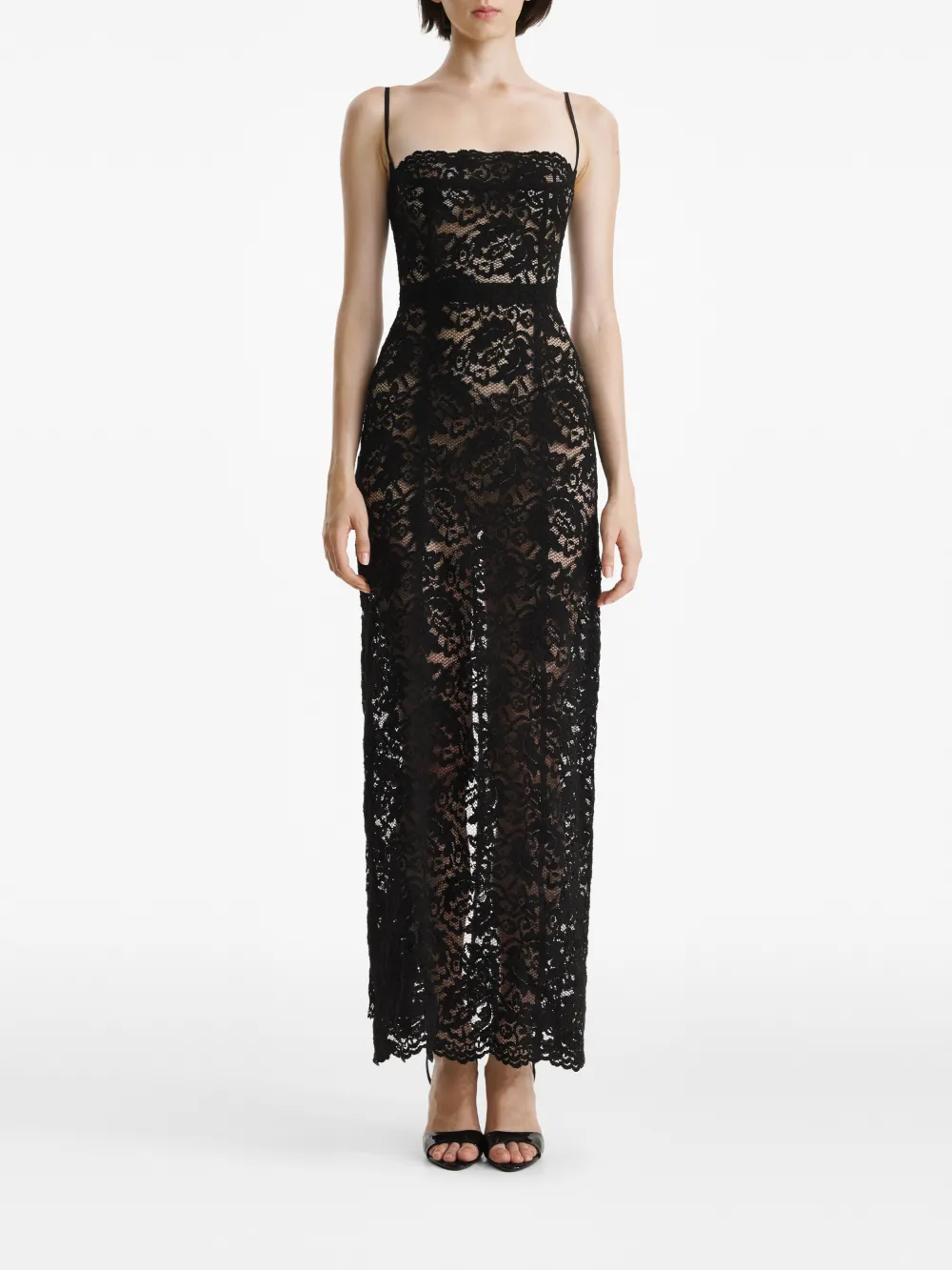 Платье макси без рукавов с кружевной вставкой 2310 STUDIO, черный
Платье макси без рукавов с кружевной вставкой 2310 STUDIO, черный