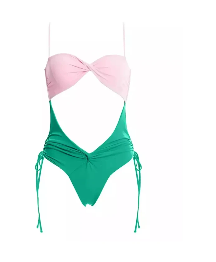 Слитный купальник Nyssa розово-зеленого цвета Agua By Agua Bendita, зеленый
Слитный купальник Nyssa розово-зеленого цвета Agua By Agua Bendita, зеленый