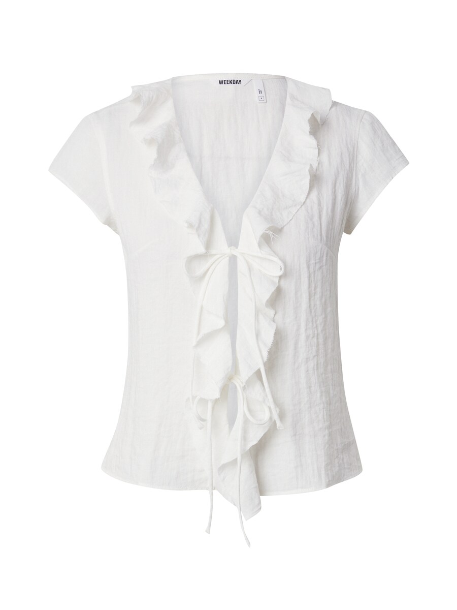 Блузка WEEKDAY Liv, белый 
Блузка WEEKDAY Liv, белый