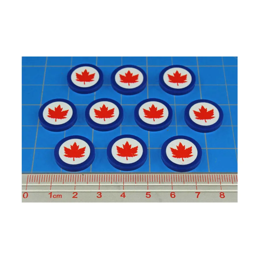 Печатные жетоны фракций времен Второй мировой войны премиум-класса — медальон Королевских ВВС Канады, Token Sets - WWII Factions & Flags
Печатные жетоны фракций времен Второй мировой войны премиум-класса — медальон Королевских ВВС Канады, Token Sets - WWII Factions & Flags