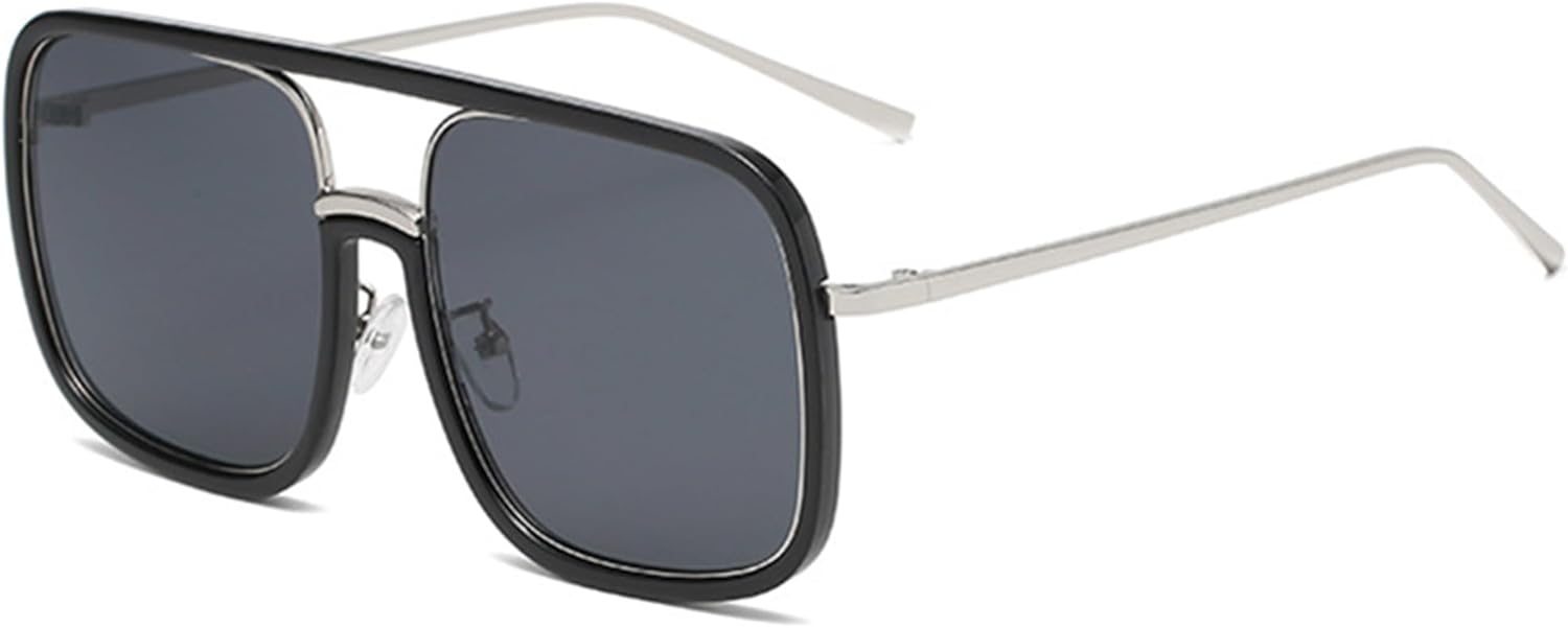 Солнцезащитные очки Bullabulling Pilot для женщин. Модные квадратные солнцезащитные очки большого размера с защитой от УФ-излучения, в стиле 70-х с леопардовым принтом, Black Gray
Солнцезащитные очки Bullabulling Pilot для женщин. Модные квадратные солнцезащитные очки большого размера с защитой от УФ-излучения, в стиле 70-х с леопардовым принтом, Black Gray