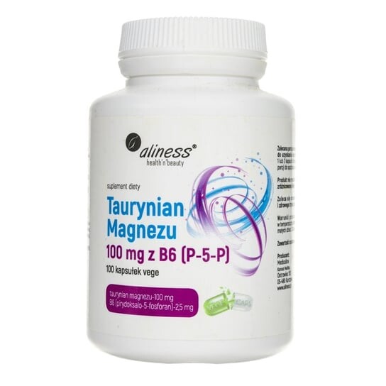 Aliness, Таурат магния 100 мг с B6, 100 капсул MedicaLine
Aliness, Таурат магния 100 мг с B6, 100 капсул MedicaLine