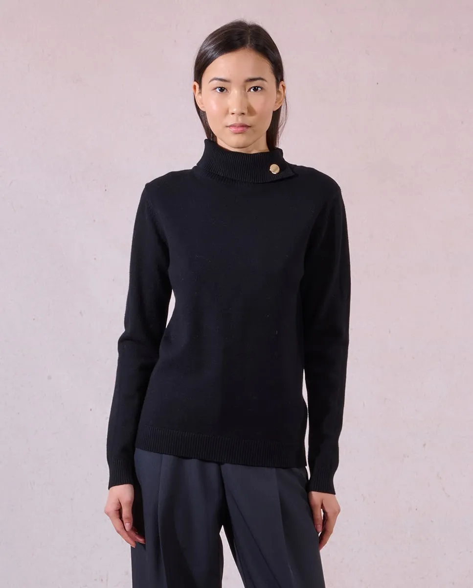 Дамской свитер с длинными рукавами и высоким воротником Molly Bracken, черный
Дамской свитер с длинными рукавами и высоким воротником Molly Bracken, черный