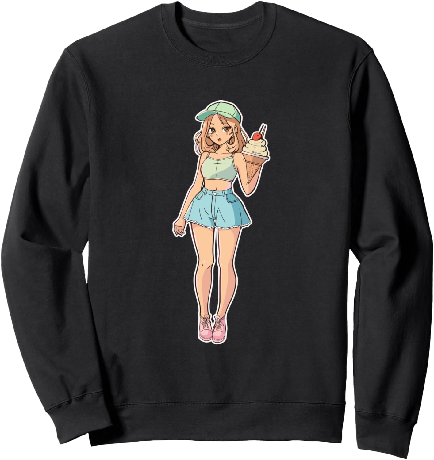 Толстовка с надписью «Девочка-мороженое, воскресный щербет» Girls' Ice Cream Guy T-Shirt, черный
Толстовка с надписью «Девочка-мороженое, воскресный щербет» Girls' Ice Cream Guy T-Shirt, черный