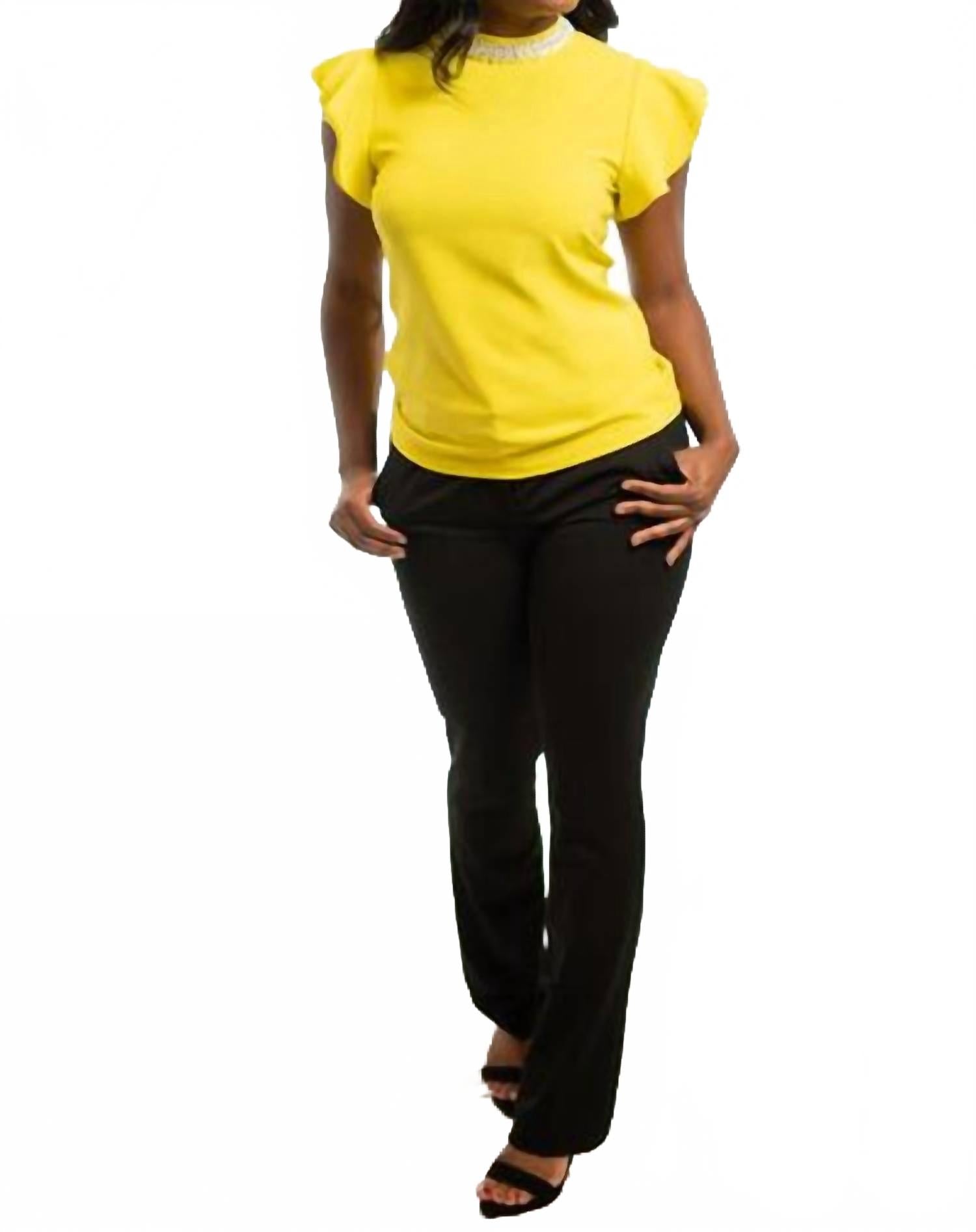 Желтый облегающий топ с вырезом из замши Voy
Желтый облегающий топ с вырезом из замши Voy