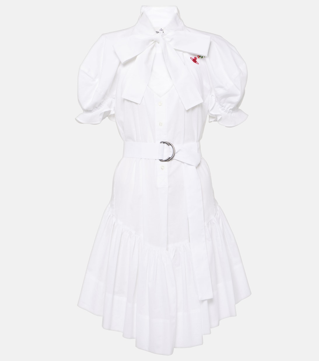 Платье-рубашка из хлопка с надписью Football Heart Vivienne Westwood, белый
Платье-рубашка из хлопка с надписью Football Heart Vivienne Westwood, белый