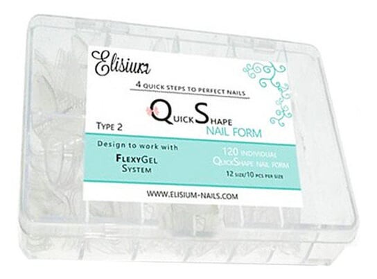 Форма для ногтей Quick Shape, формы для наращивания ногтей Тип 2, 120 шт. Elisium
Форма для ногтей Quick Shape, формы для наращивания ногтей Тип 2, 120 шт. Elisium