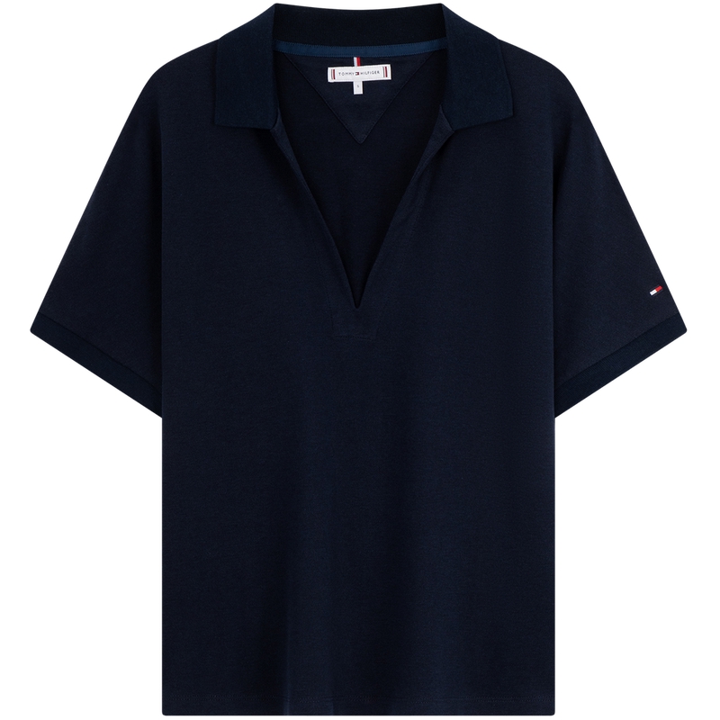 Поло с V-образным вырезом в полоску Tommy Hilfiger, синий
Поло с V-образным вырезом в полоску Tommy Hilfiger, синий