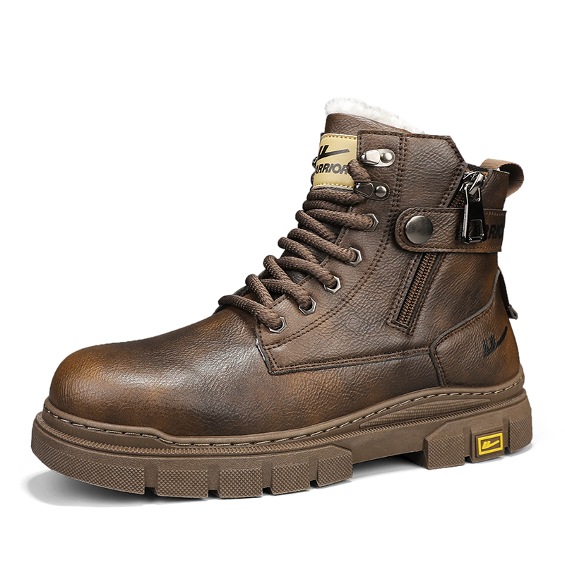 WARRIOR Короткие мужские ботинки Martin, коричневые
WARRIOR Короткие мужские ботинки Martin, коричневые