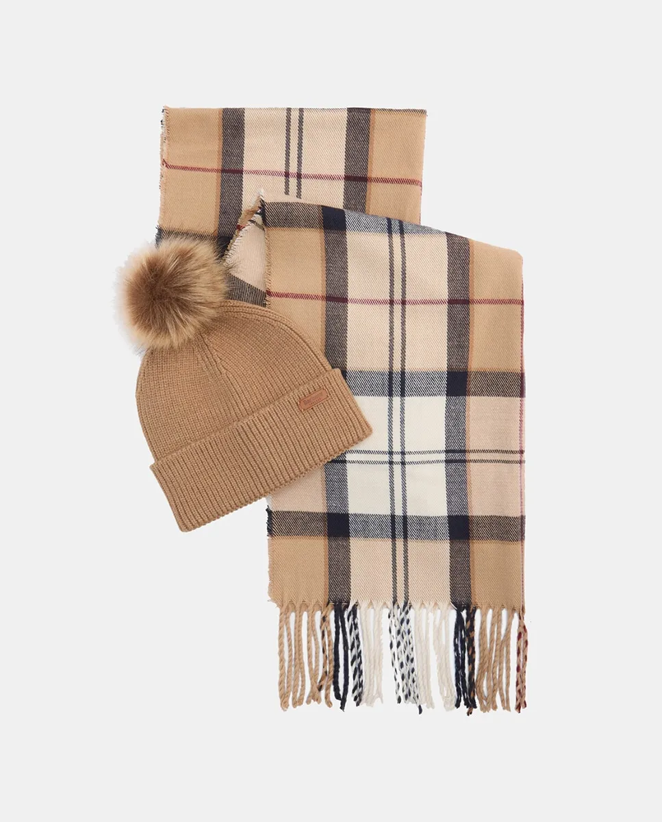Подарочный набор: шапка и шарф Barbour, бежевый
Подарочный набор: шапка и шарф Barbour, бежевый