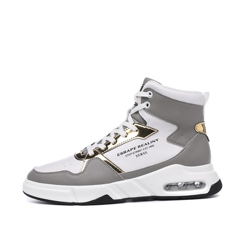 Высокие кеды повседневные мужские серые Babinda с подкладкой из серого флиса
Высокие кеды повседневные мужские серые Babinda с подкладкой из серого флиса