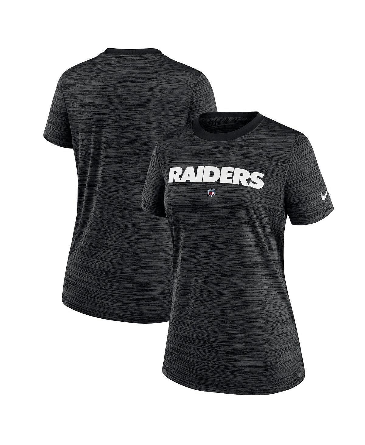 Черная женская футболка Las Vegas Raiders Sideline Velocity Performance Nike, черный
Черная женская футболка Las Vegas Raiders Sideline Velocity Performance Nike, черный