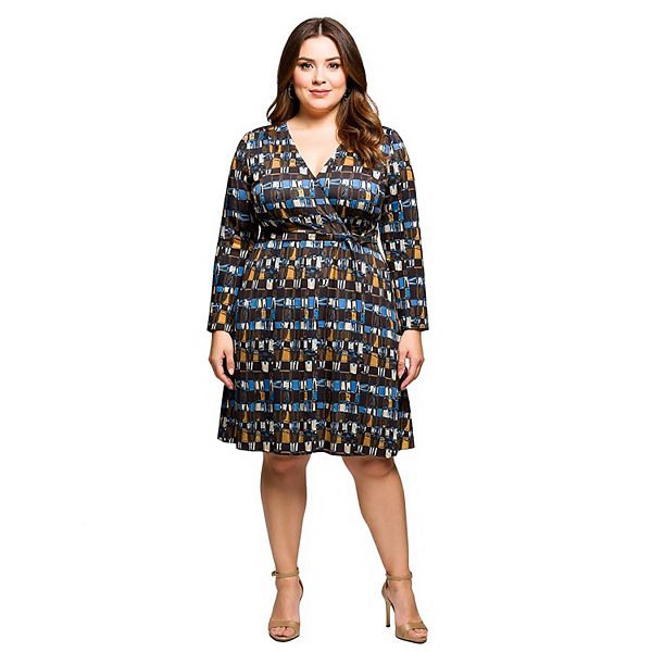 Платье с завышенной талией и длинными рукавами Plus size 24Seven Comfort Apparel, Brown Multi
Платье с завышенной талией и длинными рукавами Plus size 24Seven Comfort Apparel, Brown Multi