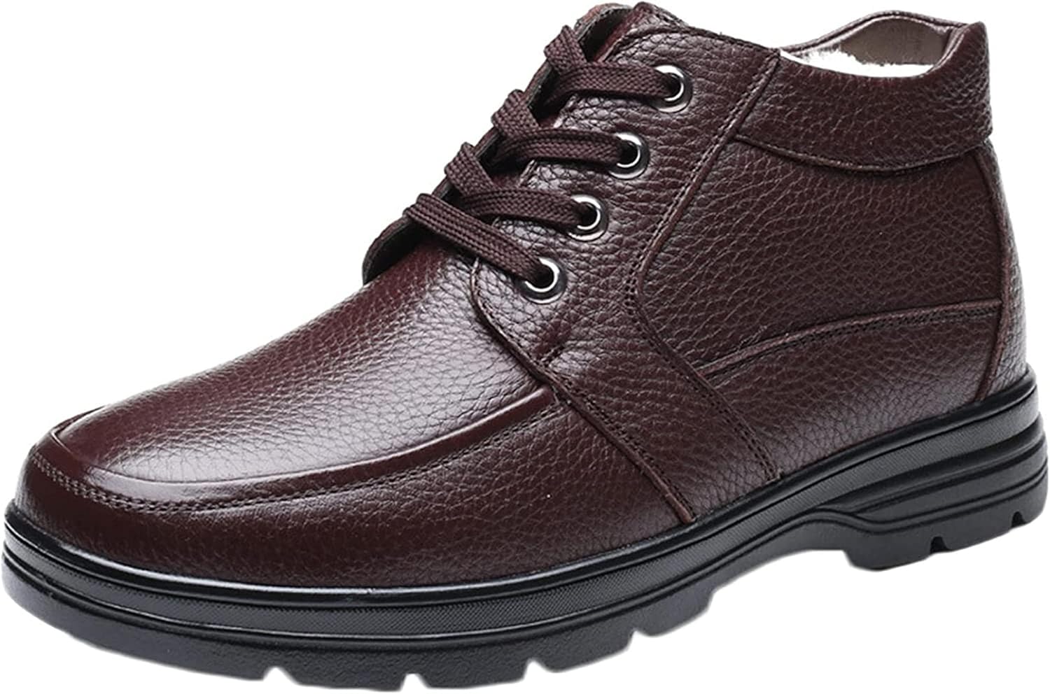 Мужские ботинки Yiozoi до щиколотки, зимние, защищенные от снега, с теплым плюшем, высокие кожаные, для прогулок на улице, повседневные и рабочие, 819 Brown
Мужские ботинки Yiozoi до щиколотки, зимние, защищенные от снега, с теплым плюшем, высокие кожаные, для прогулок на улице, повседневные и рабочие, 819 Brown