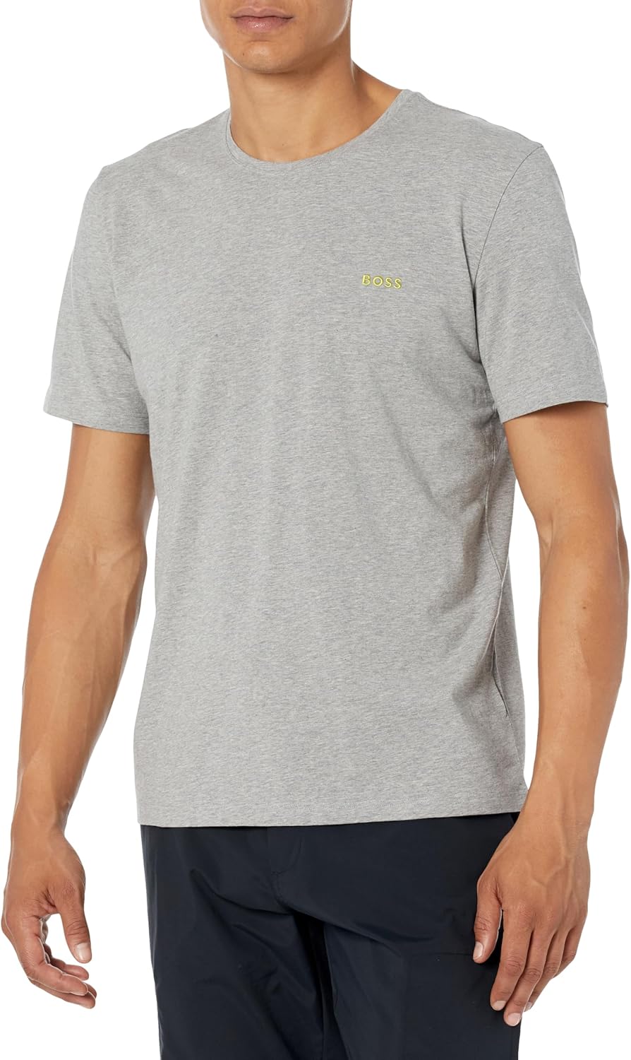 Мужская хлопковая футболка для дома BOSS Mix&Match с круглым вырезом, Open Melange Grey
Мужская хлопковая футболка для дома BOSS Mix&Match с круглым вырезом, Open Melange Grey