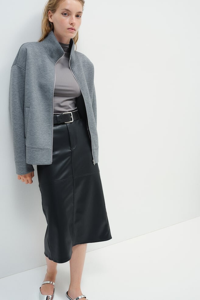 Юбка-Миди с покрытием H&M, черный
Юбка-Миди с покрытием H&M, черный