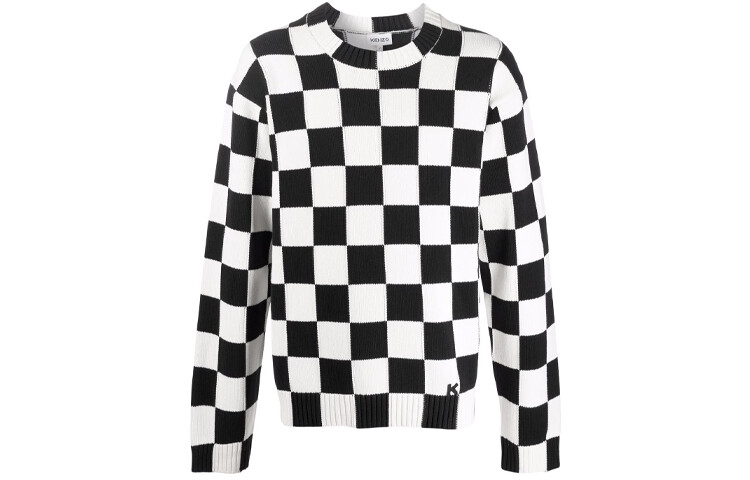 Свитер мужской Kenzo в клетку, белый / черный
Свитер мужской Kenzo в клетку, белый / черный