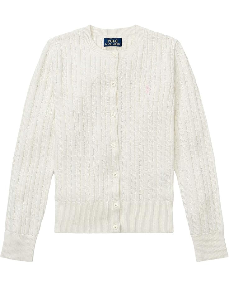 Свитер Polo Ralph Lauren Kids Cable Knit Cotton Cardigan, цвет Warm White/French Pink Pony Player
Свитер Polo Ralph Lauren Kids Cable Knit Cotton Cardigan, цвет Warm White/French Pink Pony Player