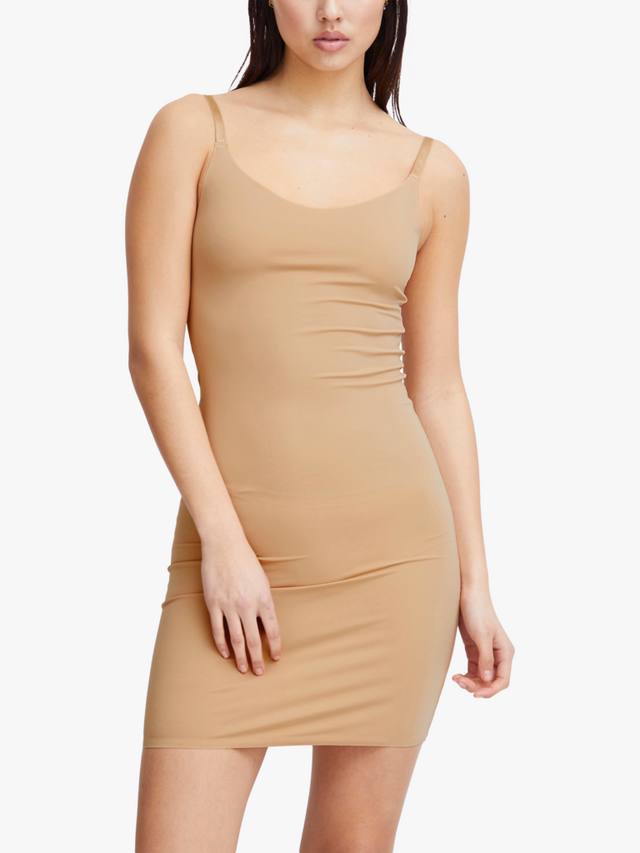 Платье-комбинация без рукавов с круглым вырезом iasiv ICHI, желто-коричневый 
Платье-комбинация без рукавов с круглым вырезом iasiv ICHI, желто-коричневый