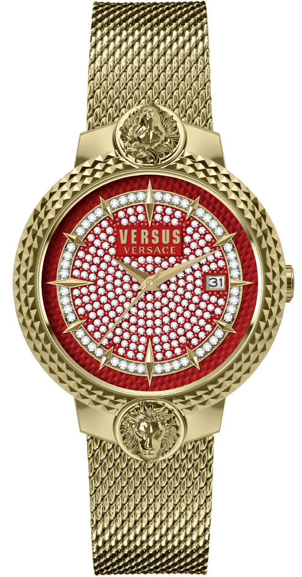 Часы с ремешком из кристаллов Mouffetard Versus Versace, золотой/золотой/красный
Часы с ремешком из кристаллов Mouffetard Versus Versace, золотой/золотой/красный