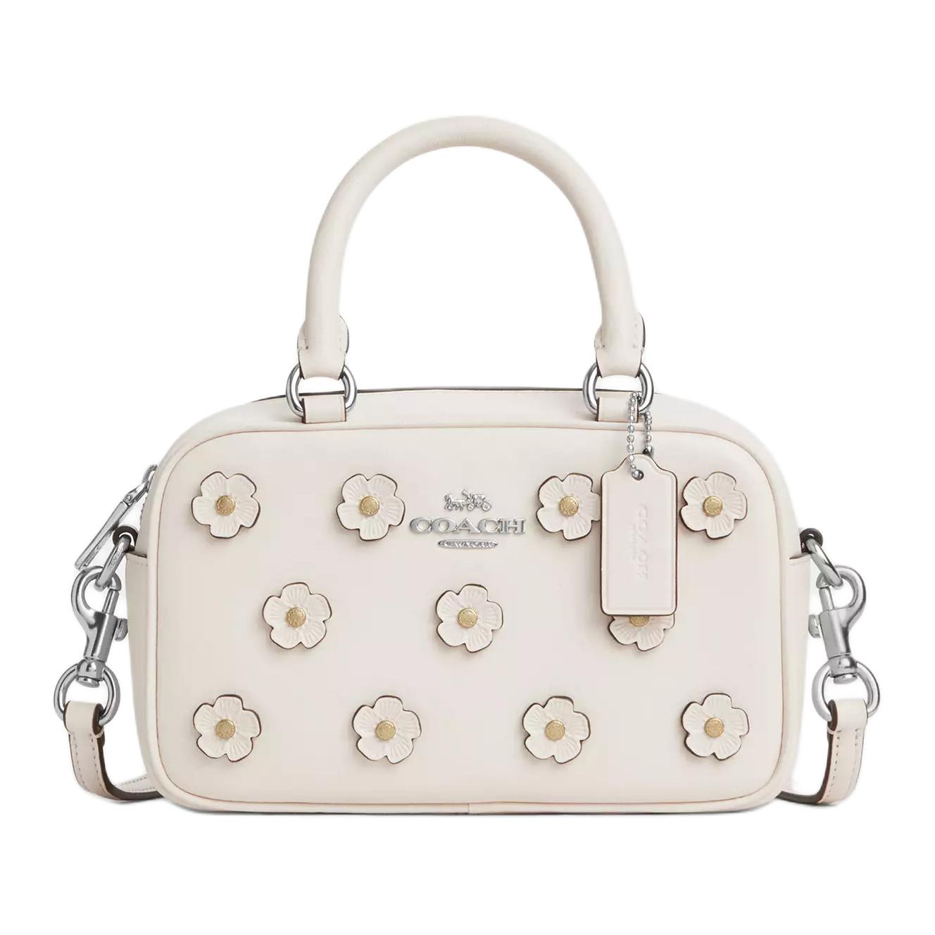 COACH Кожаная сумка-сэтчел через плечо, маленькая, женская, silver & chalk
COACH Кожаная сумка-сэтчел через плечо, маленькая, женская, silver & chalk