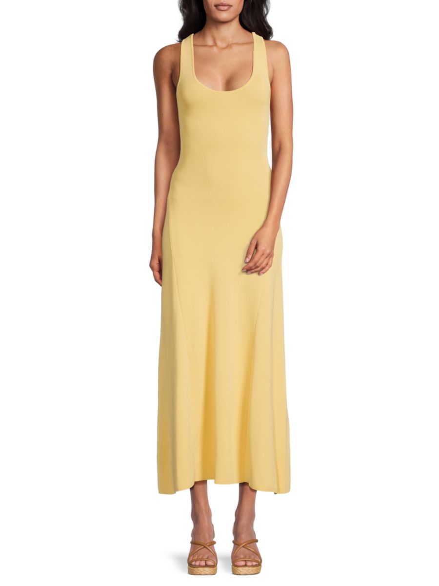 Трикотажное платье миди с круглым вырезом WeWoreWhat, цвет Wheat
Трикотажное платье миди с круглым вырезом WeWoreWhat, цвет Wheat