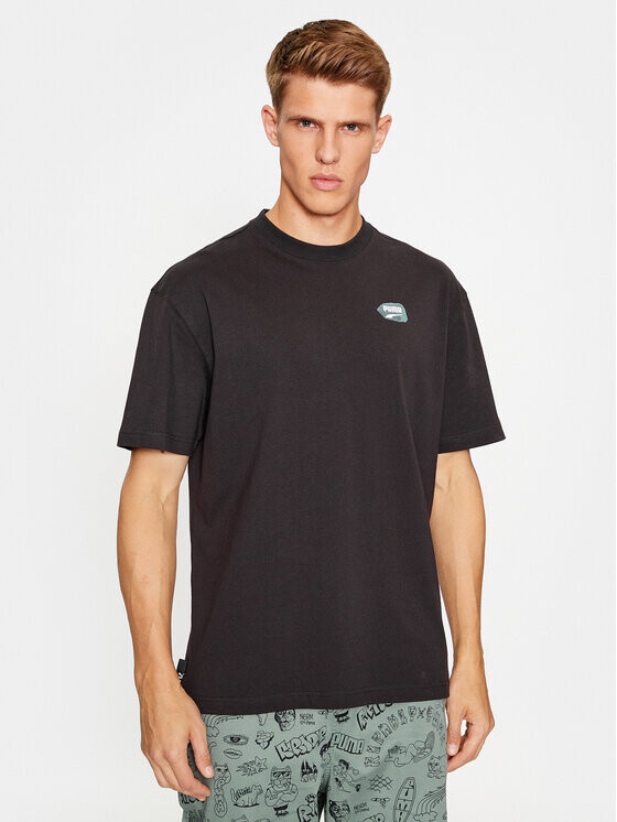 Футболка стандартного кроя Puma, черный 
Футболка стандартного кроя Puma, черный