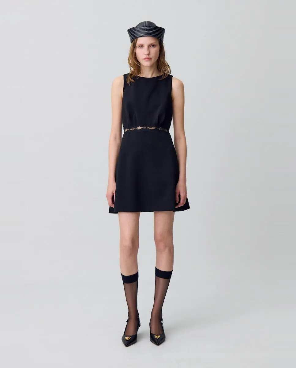 Платье с кружевом и открытой спиной Claudie Pierlot, черный
Платье с кружевом и открытой спиной Claudie Pierlot, черный