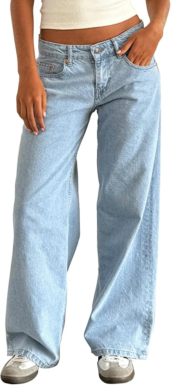 Джинсы Y2K прямого кроя для женщин, низкая посадка RUIWANBBY
Джинсы Y2K прямого кроя для женщин, низкая посадка RUIWANBBY