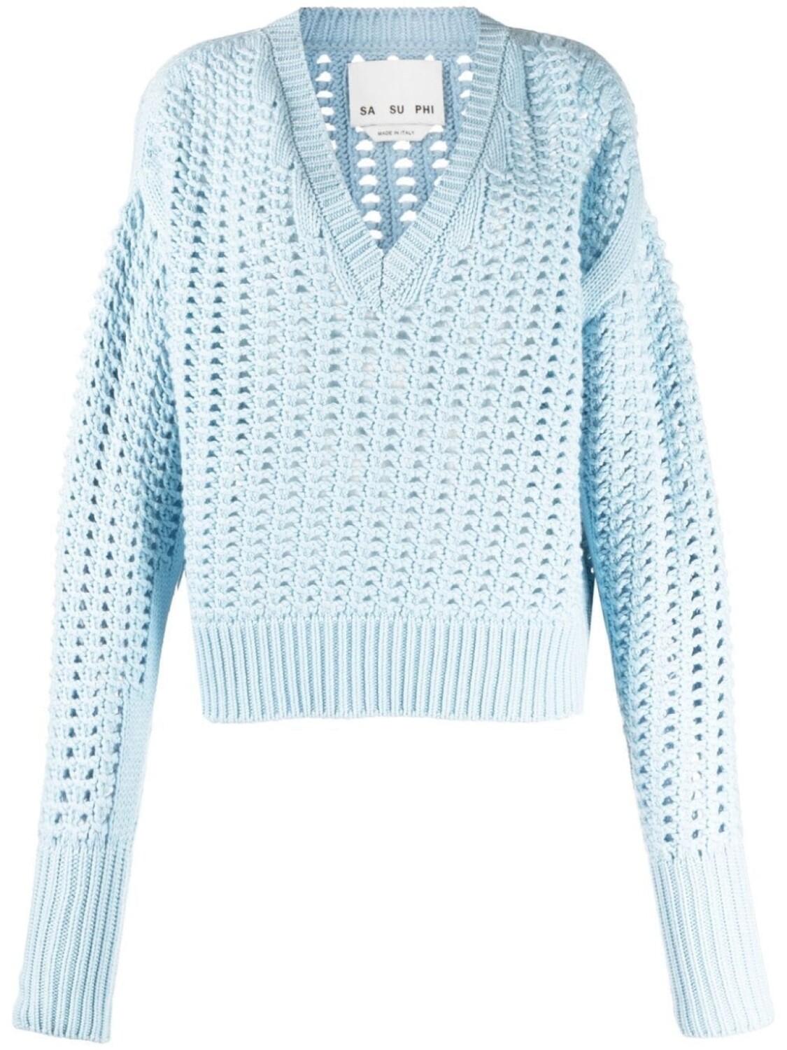 SA SU PHI джемпер рыхлой вязки с V-образным вырезом, синий
SA SU PHI джемпер рыхлой вязки с V-образным вырезом, синий