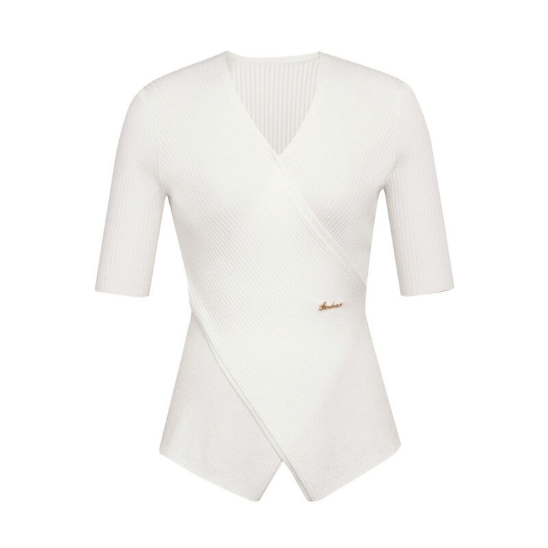 Свитер Deep Breath с перекрещенным краем, белый
Свитер Deep Breath с перекрещенным краем, белый