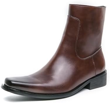 Мужские кожаные ботинки с низким массивным каблуком, квадратным носком, вечерние вестерн-Челси, повседневные ковбойские ботинки до щиколотки с боковой молнией и пряжками для выпускного, официальной вечеринки и работы Qklmwes, коричневый
Мужские кожаные ботинки с низким массивным каблуком, квадратным носком, вечерние вестерн-Челси, повседневные ковбойские ботинки до щиколотки с боковой молнией и пряжками для выпускного, официальной вечеринки и работы Qklmwes, коричневый