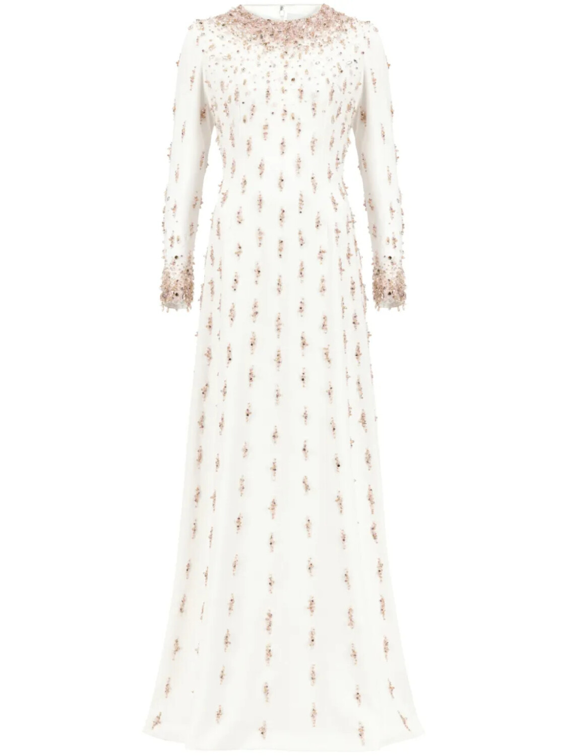 Dina Melwani вечернее платье Italian, белый
Dina Melwani вечернее платье Italian, белый