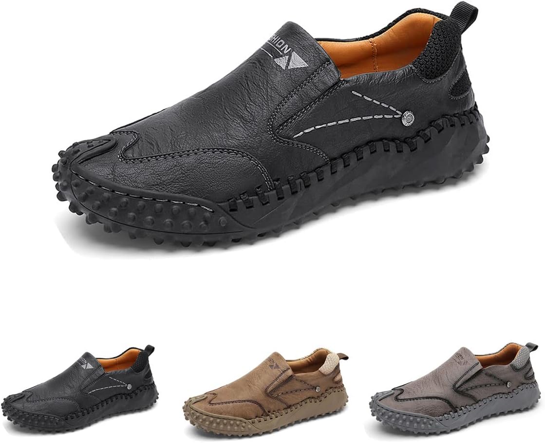 Мужские кожаные оксфорды, ботинки с ручной отделкой, слипоны для ходьбы, комфортные модные лоферы Ainijia&Holo, черный
Мужские кожаные оксфорды, ботинки с ручной отделкой, слипоны для ходьбы, комфортные модные лоферы Ainijia&Holo, черный