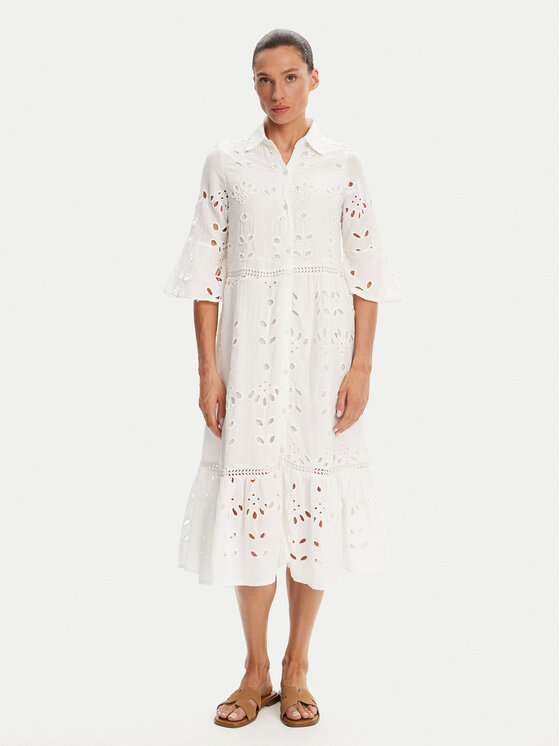 Свободный крой платья-рубашки IC25-005 Iconique, белый
Свободный крой платья-рубашки IC25-005 Iconique, белый