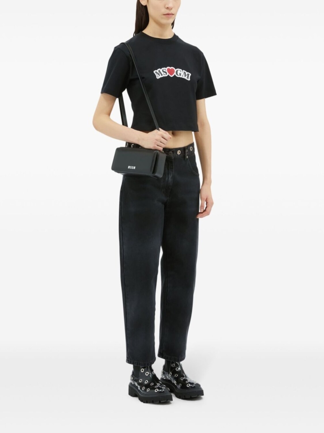 MSGM прямые джинсы с люверсами, черный
MSGM прямые джинсы с люверсами, черный