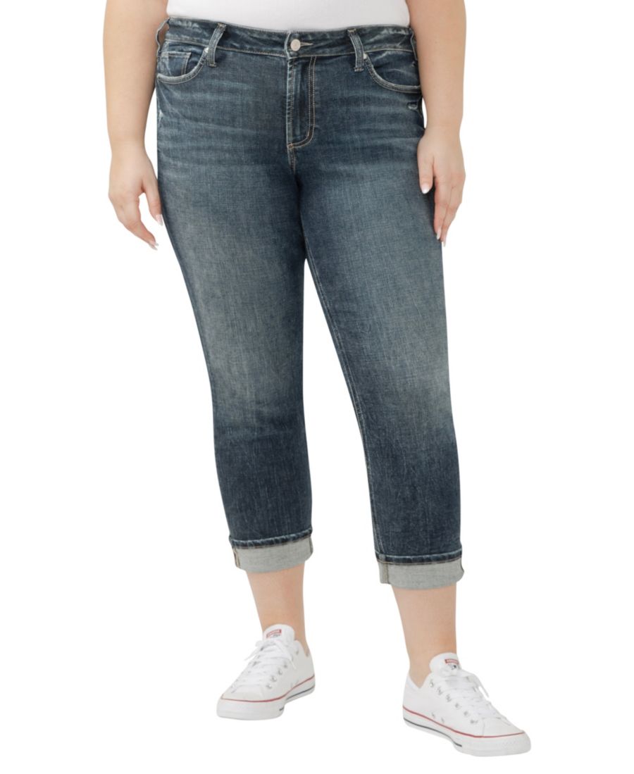 Джинсы Suki Plus Size со средней посадкой, прямого кроя, укороченные, средней посадки Silver Jeans Co, Chord
Джинсы Suki Plus Size со средней посадкой, прямого кроя, укороченные, средней посадки Silver Jeans Co, Chord