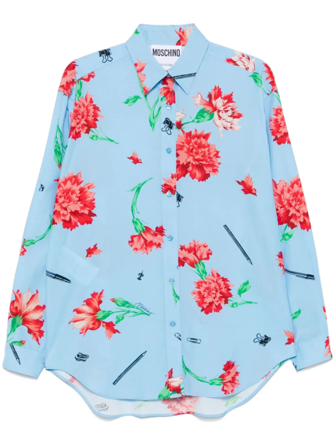 Рубашка Moschino с цветочным принтом, синий
Рубашка Moschino с цветочным принтом, синий