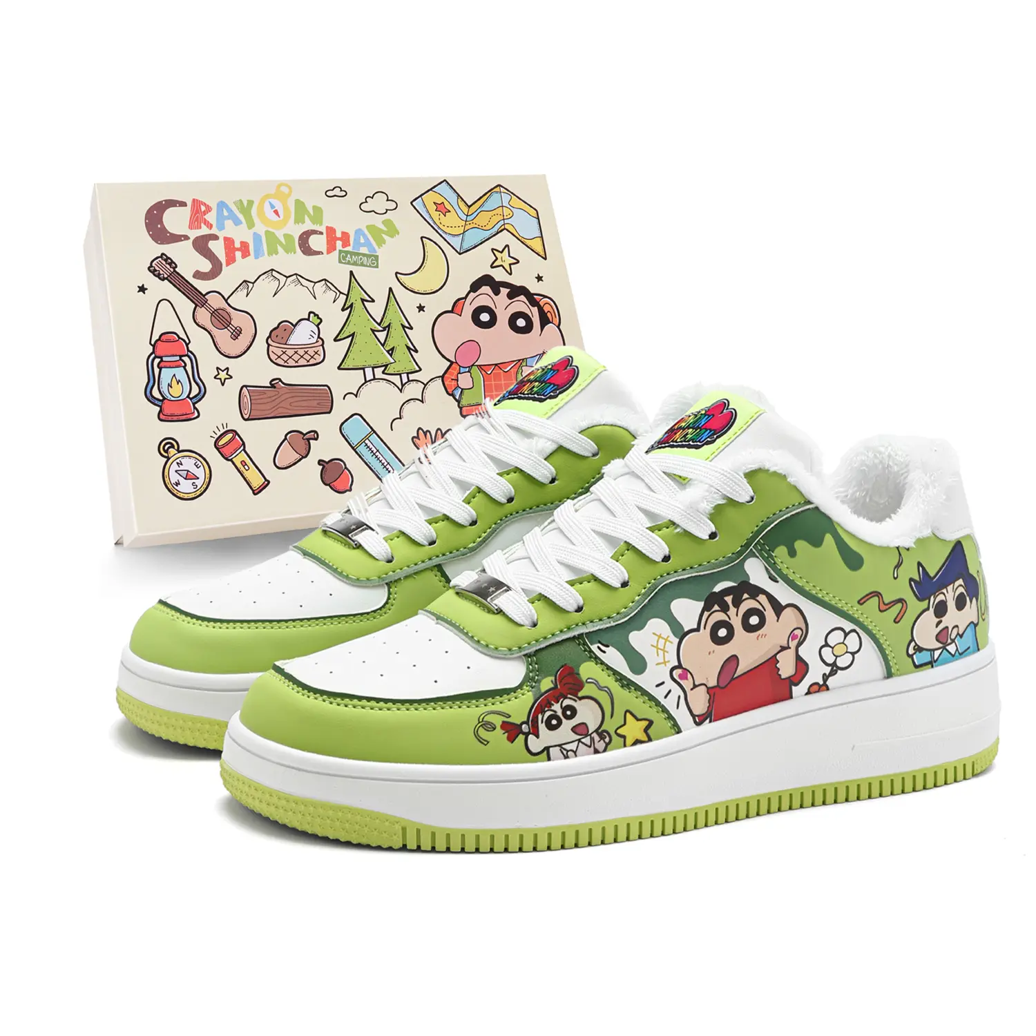 Slip Resistant, Abrasion Resistant, Breathable Low top Skateboard Shoes Unisex Crayon Shinchan, avocado зеленый (fleece-lined)
Slip Resistant, Abrasion Resistant, Breathable Low top Skateboard Shoes Unisex Crayon Shinchan, avocado зеленый (fleece-lined)
