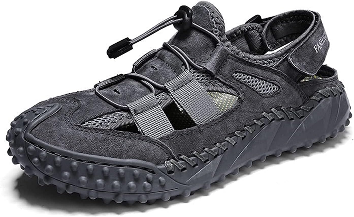 Мужские летние сандалии NERDOH с сеткой и шнуровкой, дышащая кожа, повседневная обувь, пляжные сандалии, открытые на воздухе тапочки для мужчин (Цвет: серый UK)
Мужские летние сандалии NERDOH с сеткой и шнуровкой, дышащая кожа, повседневная обувь, пляжные сандалии, открытые на воздухе тапочки для мужчин (Цвет: серый UK)