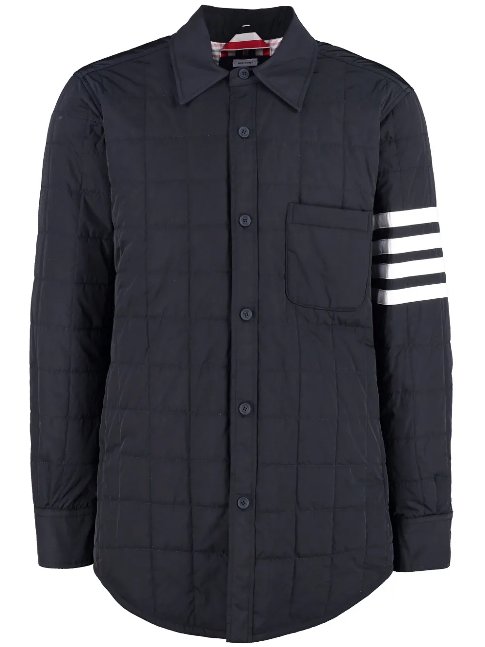 Пуховик с полосками 4-Bar THOM BROWNE, синий
Пуховик с полосками 4-Bar THOM BROWNE, синий