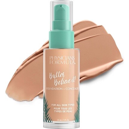 Врачи формулируют масло Мурумуру, поверьте! Тональный крем + консилер с маслом для сияющего сияния Светлый-средний Светлый средний, Physician'S Formula, Inc