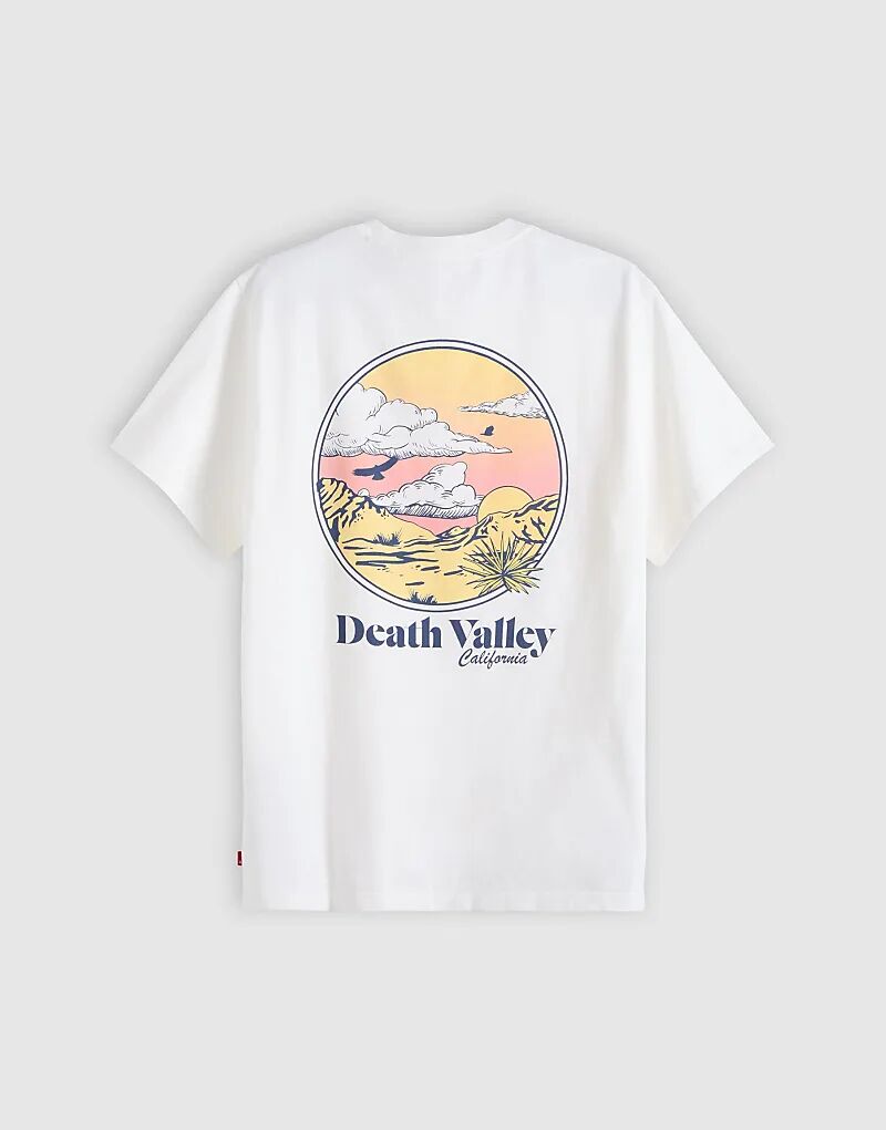 Футболка свободного кроя с принтом логотипа «Долина смерти» на спине Levi's белого цвета
Футболка свободного кроя с принтом логотипа «Долина смерти» на спине Levi's белого цвета