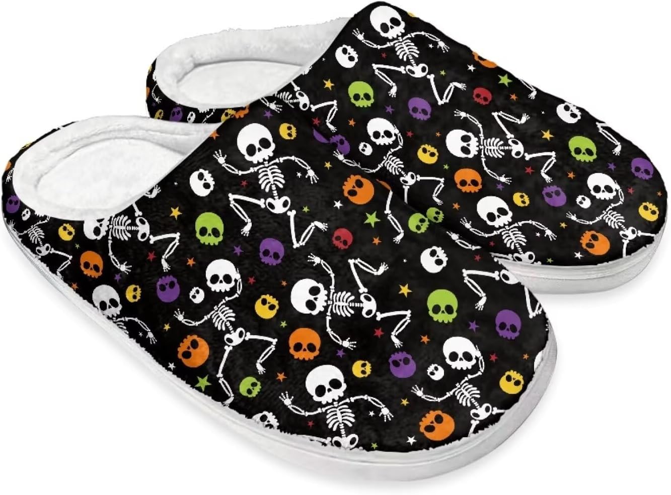 Хлопковые тапочки на Хэллоуин и Рождество для женщин и мужчин, мягкие, теплые, нескользящие, домашние тапочки, дорожные тапочки Buxolandt, Halloween Skull Print
Хлопковые тапочки на Хэллоуин и Рождество для женщин и мужчин, мягкие, теплые, нескользящие, домашние тапочки, дорожные тапочки Buxolandt, Halloween Skull Print