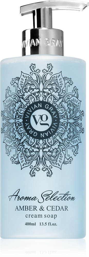 Жидкое кремовое мыло с ароматом янтаря и кедра Vivian Gray, 400 мл
Жидкое кремовое мыло с ароматом янтаря и кедра Vivian Gray, 400 мл