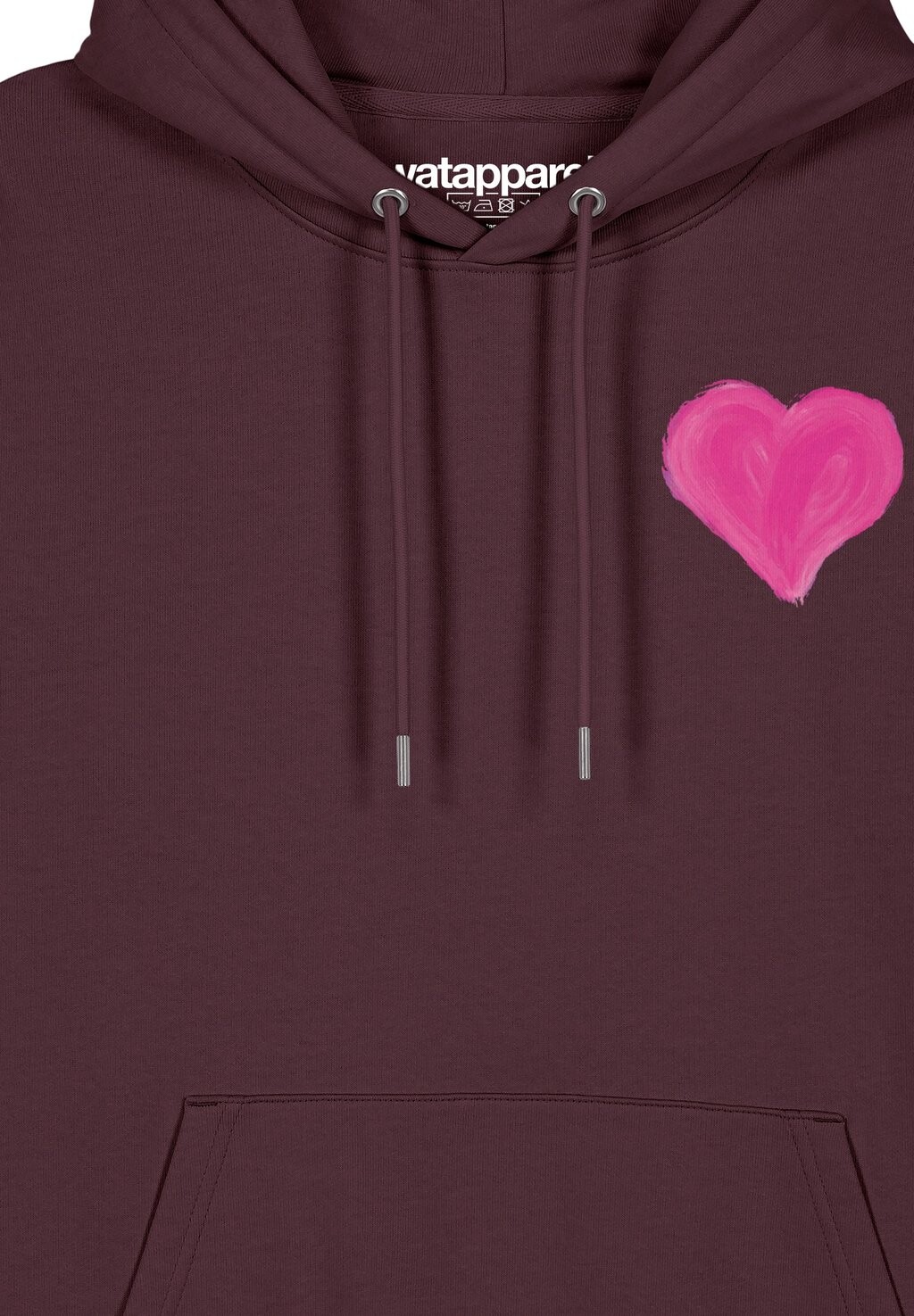 Толстовка с капюшоном PINK HEART watapparel, темно-красный
Толстовка с капюшоном PINK HEART watapparel, темно-красный