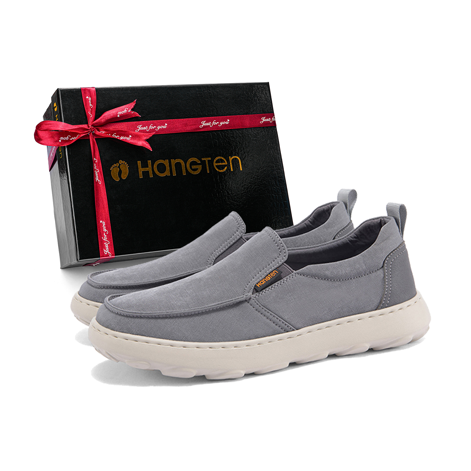 HANG TEN Мужские повседневные туфли с низким верхом, черные/серые
HANG TEN Мужские повседневные туфли с низким верхом, черные/серые