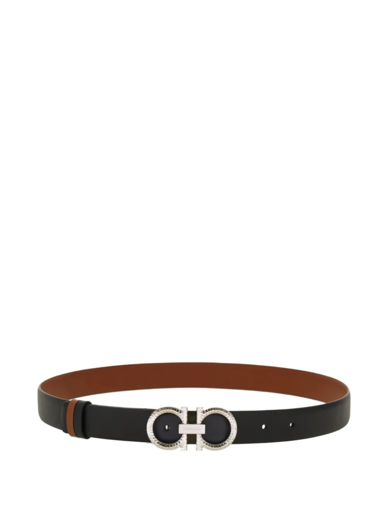 Двусторонний регулируемый ремень Gancini от Ferragamo, черный
Двусторонний регулируемый ремень Gancini от Ferragamo, черный