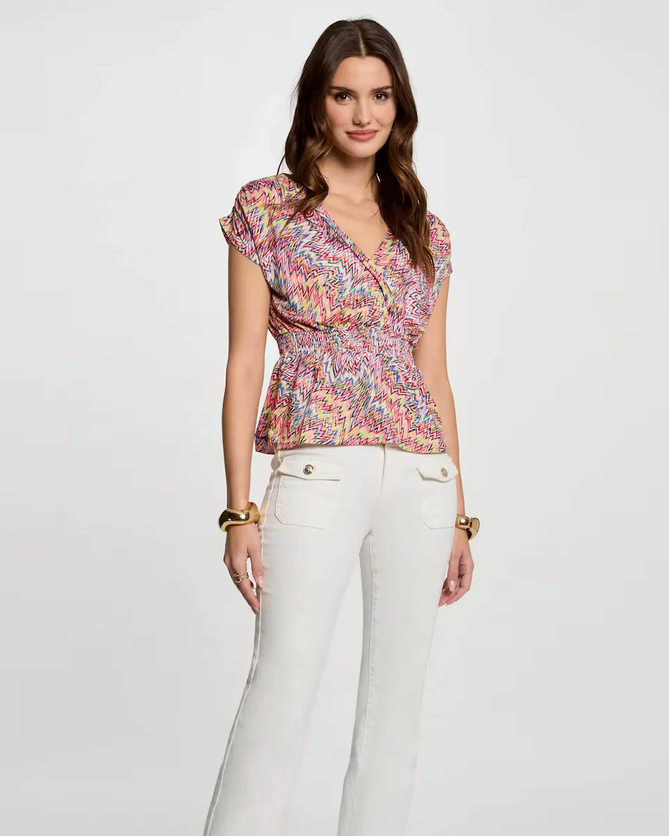 Женская футболка с коротким рукавом и принтом Morgan, мультиколор
Женская футболка с коротким рукавом и принтом Morgan, мультиколор