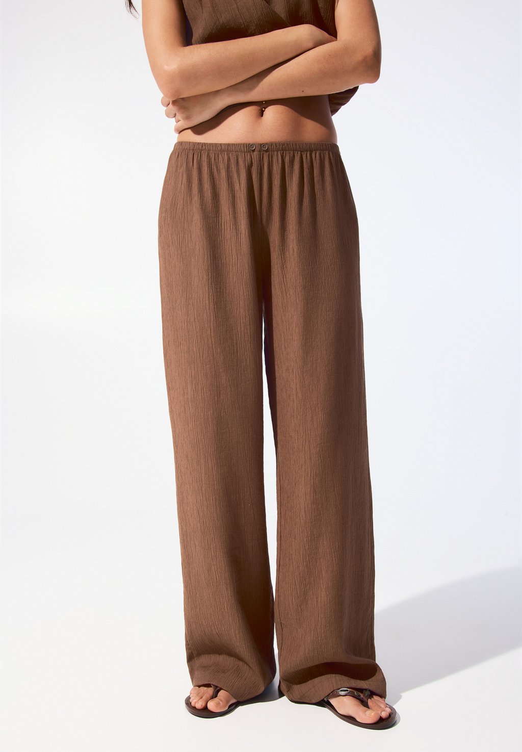 Пижамные штаны PULL&BEAR, коричневый
Пижамные штаны PULL&BEAR, коричневый